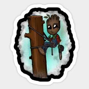 Treeman lumberjack Sticker